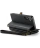 CaseMe C36 Samsung Galaxy S24 Plus Hoesje Zipper Book Case Zwart