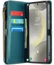 CaseMe C36 Samsung Galaxy S24 Plus Hoesje Zipper Book Case Blauw