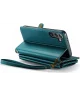 CaseMe C36 Samsung Galaxy S24 Plus Hoesje Zipper Book Case Blauw