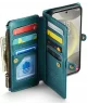 CaseMe C36 Samsung Galaxy S24 Plus Hoesje Zipper Book Case Blauw