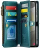 CaseMe C36 Samsung Galaxy S24 Plus Hoesje Zipper Book Case Blauw