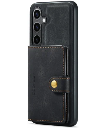 CaseMe JH-01 Samsung Galaxy S24 Hoesje Magnetische Kaarthouder Zwart Hoesjes