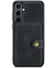 CaseMe JH-01 Samsung Galaxy S24 Hoesje Magnetische Kaarthouder Zwart
