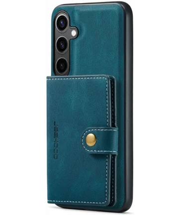 CaseMe JH-01 Samsung Galaxy S24 Hoesje Magnetische Kaarthouder Blauw Hoesjes
