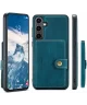 CaseMe JH-01 Samsung Galaxy S24 Hoesje Magnetische Kaarthouder Blauw