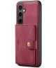 CaseMe JH-01 Samsung Galaxy S24 Hoesje Magnetische Kaarthouder Rood