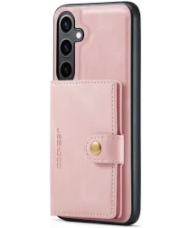 CaseMe JH-01 Samsung Galaxy S24 Hoesje Magnetische Kaarthouder Roze