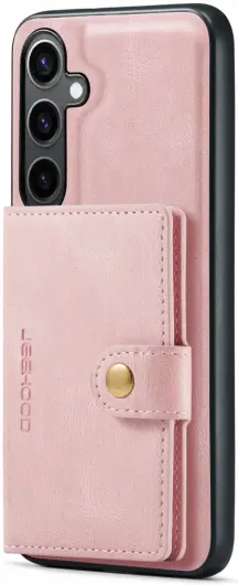 CaseMe JH-01 Samsung Galaxy S24 Hoesje Magnetische Kaarthouder Roze afbeelding 1