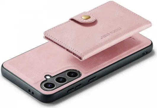 CaseMe JH-01 Samsung Galaxy S24 Hoesje Magnetische Kaarthouder Roze afbeelding 19
