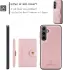 CaseMe JH-01 Samsung Galaxy S24 Hoesje Magnetische Kaarthouder Roze afbeelding 11