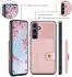 CaseMe JH-01 Samsung Galaxy S24 Hoesje Magnetische Kaarthouder Roze afbeelding 12
