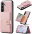 CaseMe JH-01 Samsung Galaxy S24 Hoesje Magnetische Kaarthouder Roze afbeelding 2
