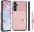 CaseMe JH-01 Samsung Galaxy S24 Hoesje Magnetische Kaarthouder Roze afbeelding 25