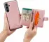CaseMe JH-01 Samsung Galaxy S24 Hoesje Magnetische Kaarthouder Roze afbeelding 3