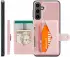 CaseMe JH-01 Samsung Galaxy S24 Hoesje Magnetische Kaarthouder Roze afbeelding 4