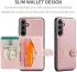 CaseMe JH-01 Samsung Galaxy S24 Hoesje Magnetische Kaarthouder Roze afbeelding 6