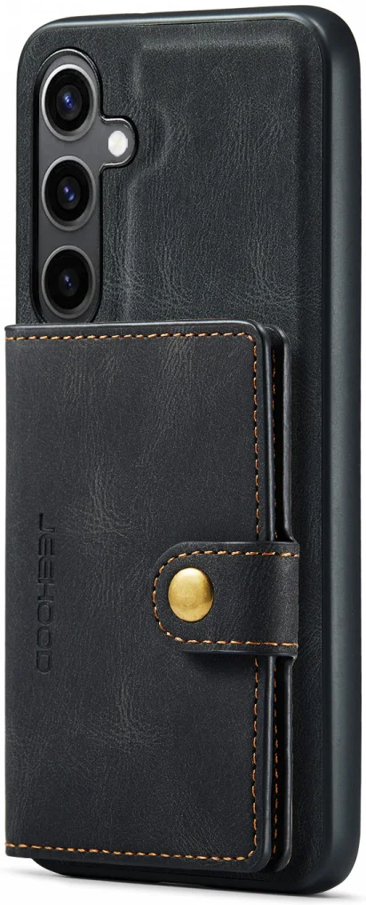 CaseMe Samsung Galaxy S24 Plus Hoes Magnetische Kaarthouder Zwart afbeelding 1