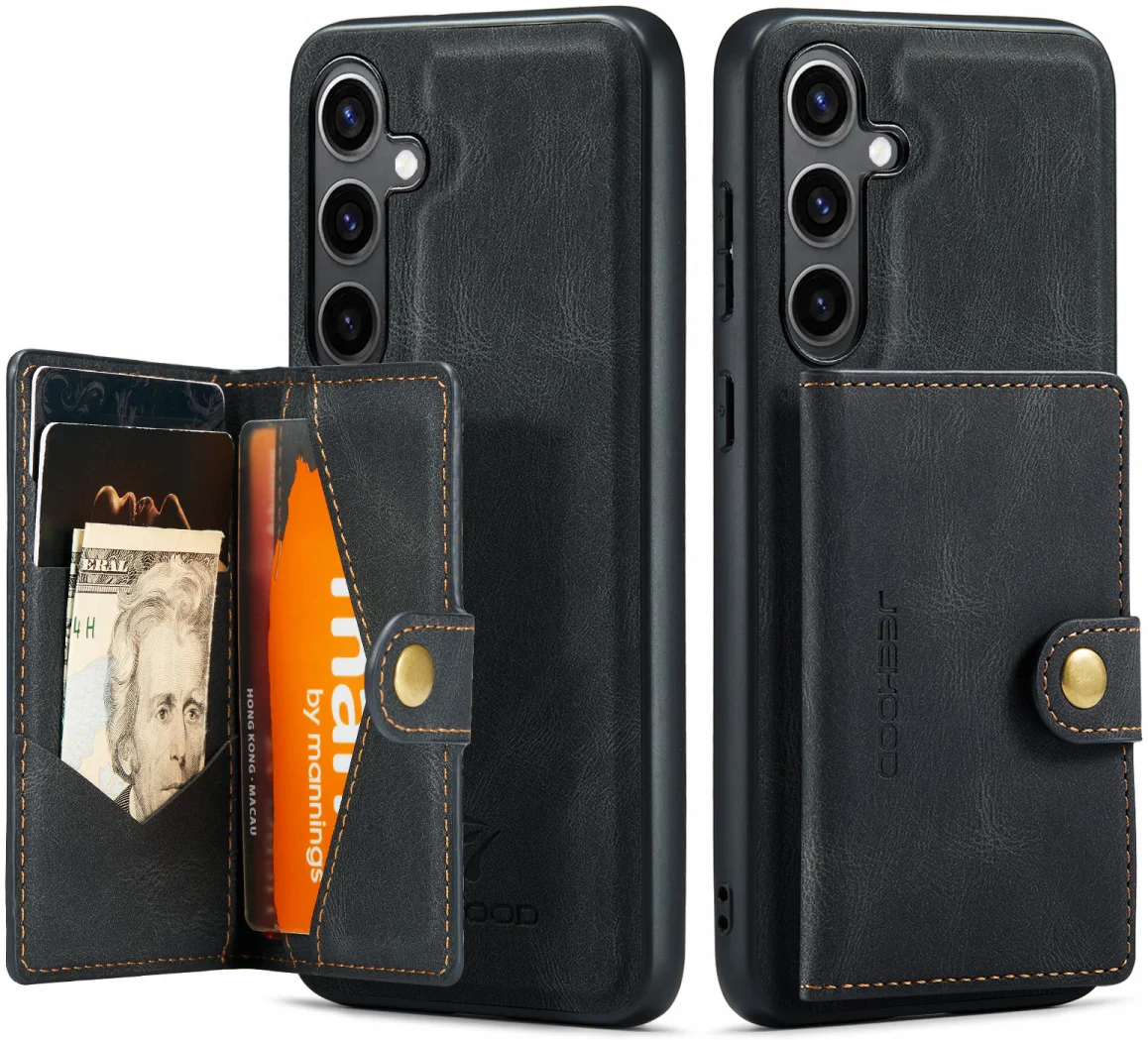 CaseMe Samsung Galaxy S24 Plus Hoes Magnetische Kaarthouder Zwart afbeelding 27