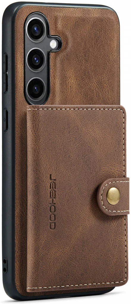 CaseMe Samsung Galaxy S24 Plus Hoes Magnetische Kaarthouder Bruin afbeelding 13