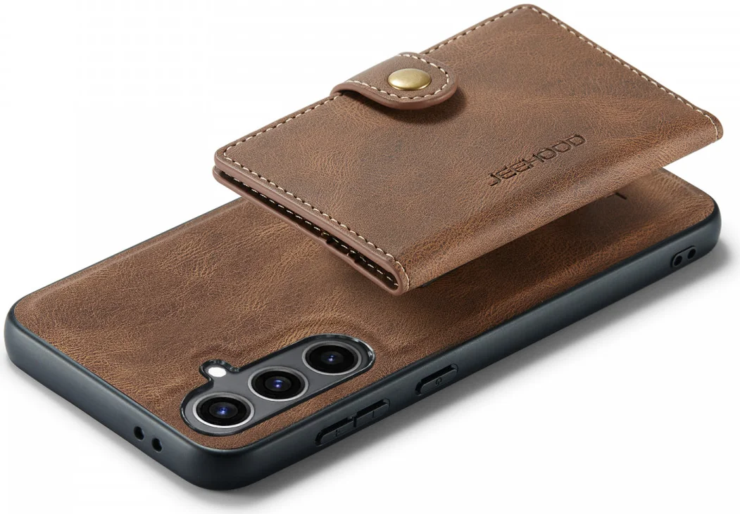 CaseMe Samsung Galaxy S24 Plus Hoes Magnetische Kaarthouder Bruin afbeelding 19