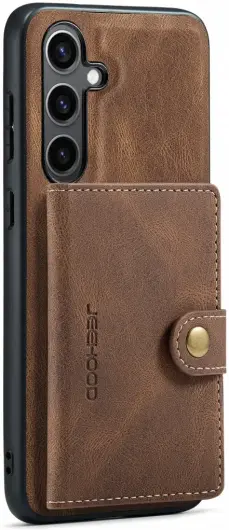 CaseMe Samsung Galaxy S24 Plus Hoes Magnetische Kaarthouder Bruin afbeelding 13