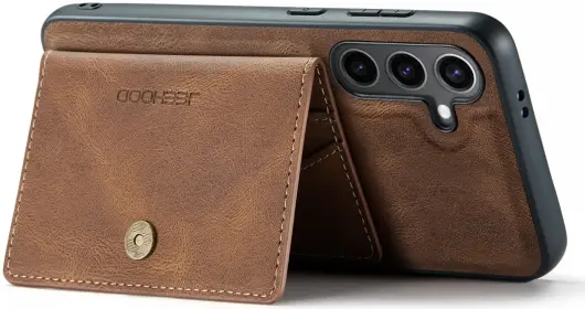 CaseMe Samsung Galaxy S24 Plus Hoes Magnetische Kaarthouder Bruin afbeelding 18