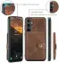 CaseMe Samsung Galaxy S24 Plus Hoes Magnetische Kaarthouder Bruin afbeelding 11