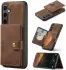 CaseMe Samsung Galaxy S24 Plus Hoes Magnetische Kaarthouder Bruin afbeelding 2