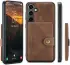 CaseMe Samsung Galaxy S24 Plus Hoes Magnetische Kaarthouder Bruin afbeelding 25