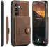 CaseMe Samsung Galaxy S24 Plus Hoes Magnetische Kaarthouder Bruin afbeelding 26