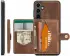CaseMe Samsung Galaxy S24 Plus Hoes Magnetische Kaarthouder Bruin afbeelding 4