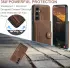 CaseMe Samsung Galaxy S24 Plus Hoes Magnetische Kaarthouder Bruin afbeelding 9