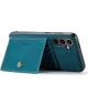 CaseMe Samsung Galaxy S24 Plus Hoes Magnetische Kaarthouder Blauw