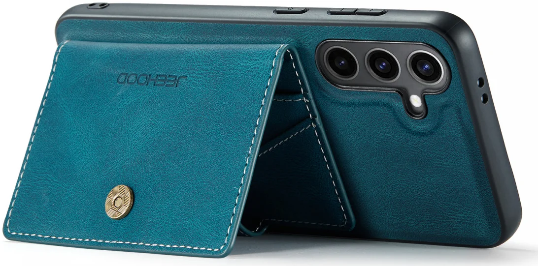 CaseMe Samsung Galaxy S24 Plus Hoes Magnetische Kaarthouder Blauw afbeelding 18