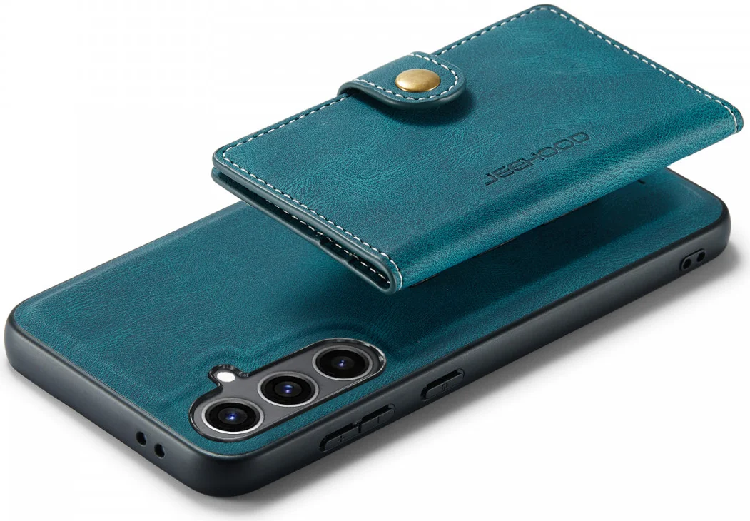 CaseMe Samsung Galaxy S24 Plus Hoes Magnetische Kaarthouder Blauw afbeelding 19