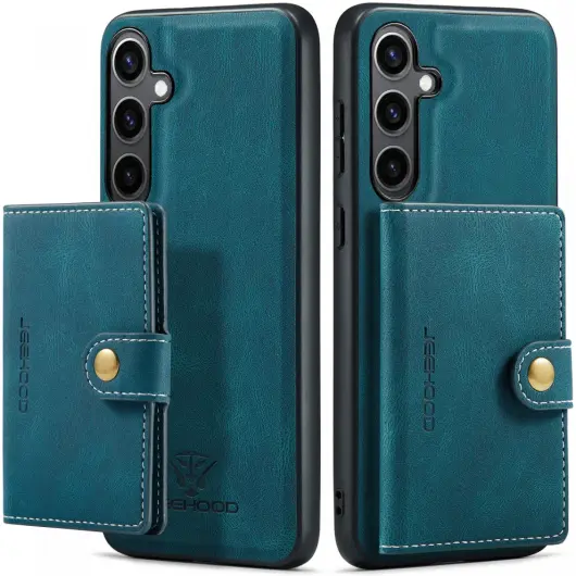 CaseMe Samsung Galaxy S24 Plus Hoes Magnetische Kaarthouder Blauw afbeelding 5