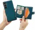 CaseMe Samsung Galaxy S24 Plus Hoes Magnetische Kaarthouder Blauw afbeelding 3