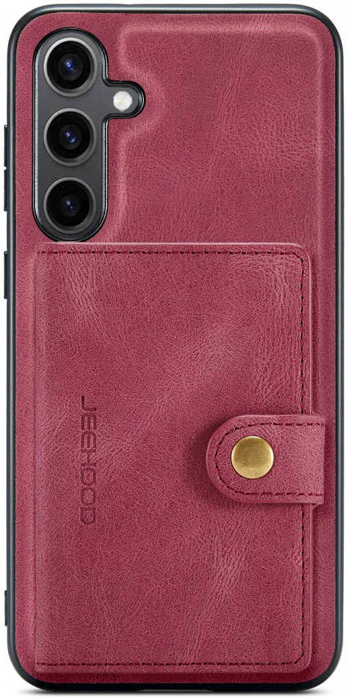 CaseMe Samsung Galaxy S24 Plus Hoes Magnetische Kaarthouder Rood afbeelding 15