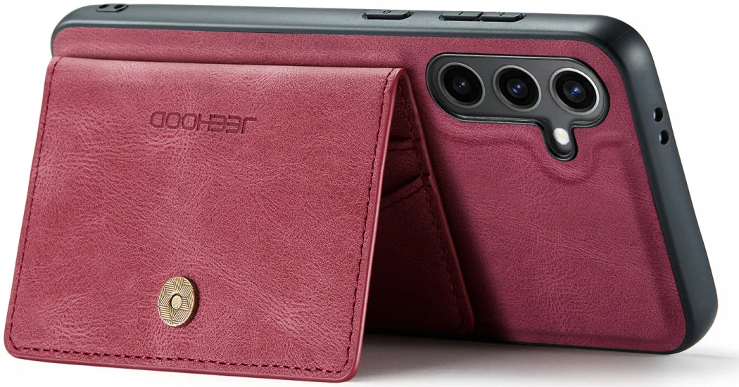 CaseMe Samsung Galaxy S24 Plus Hoes Magnetische Kaarthouder Rood afbeelding 18