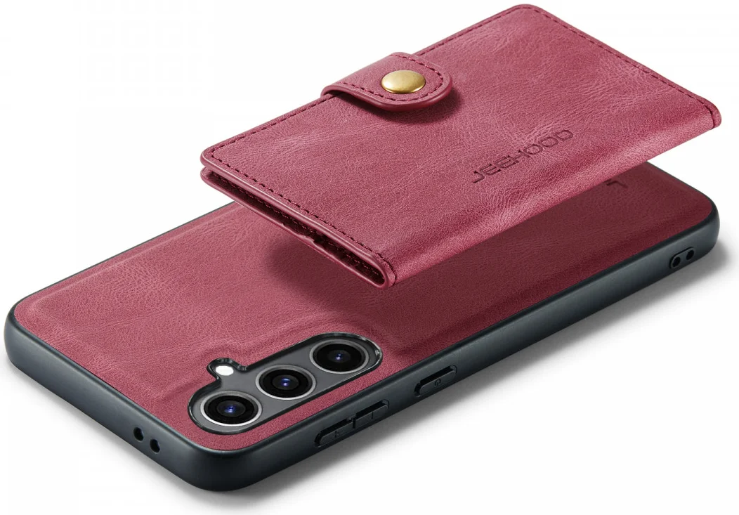 CaseMe Samsung Galaxy S24 Plus Hoes Magnetische Kaarthouder Rood afbeelding 19