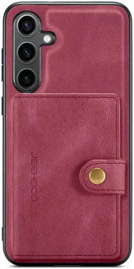 CaseMe Samsung Galaxy S24 Plus Hoes Magnetische Kaarthouder Rood afbeelding 15