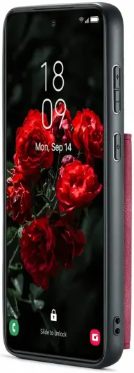 CaseMe Samsung Galaxy S24 Plus Hoes Magnetische Kaarthouder Rood afbeelding 21