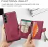CaseMe Samsung Galaxy S24 Plus Hoes Magnetische Kaarthouder Rood afbeelding 10