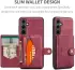 CaseMe Samsung Galaxy S24 Plus Hoes Magnetische Kaarthouder Rood afbeelding 12