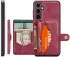 CaseMe Samsung Galaxy S24 Plus Hoes Magnetische Kaarthouder Rood afbeelding 4