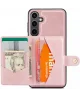 CaseMe JH-01 Samsung Galaxy S24 Plus Hoes Magnetische Kaarthouder Roze