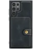 CaseMe Samsung Galaxy S24 Ultra Hoes Magnetische Kaarthouder Zwart