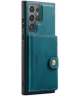 CaseMe Samsung Galaxy S24 Ultra Hoes Magnetische Kaarthouder Blauw