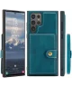 CaseMe Samsung Galaxy S24 Ultra Hoes Magnetische Kaarthouder Blauw