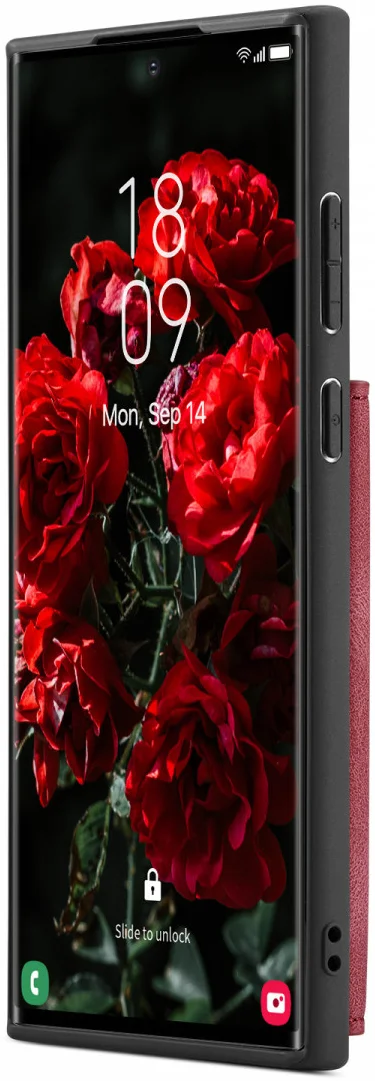CaseMe JH-01 Samsung Galaxy S24 Ultra Hoes Magnetische Kaarthouder Rood afbeelding 14